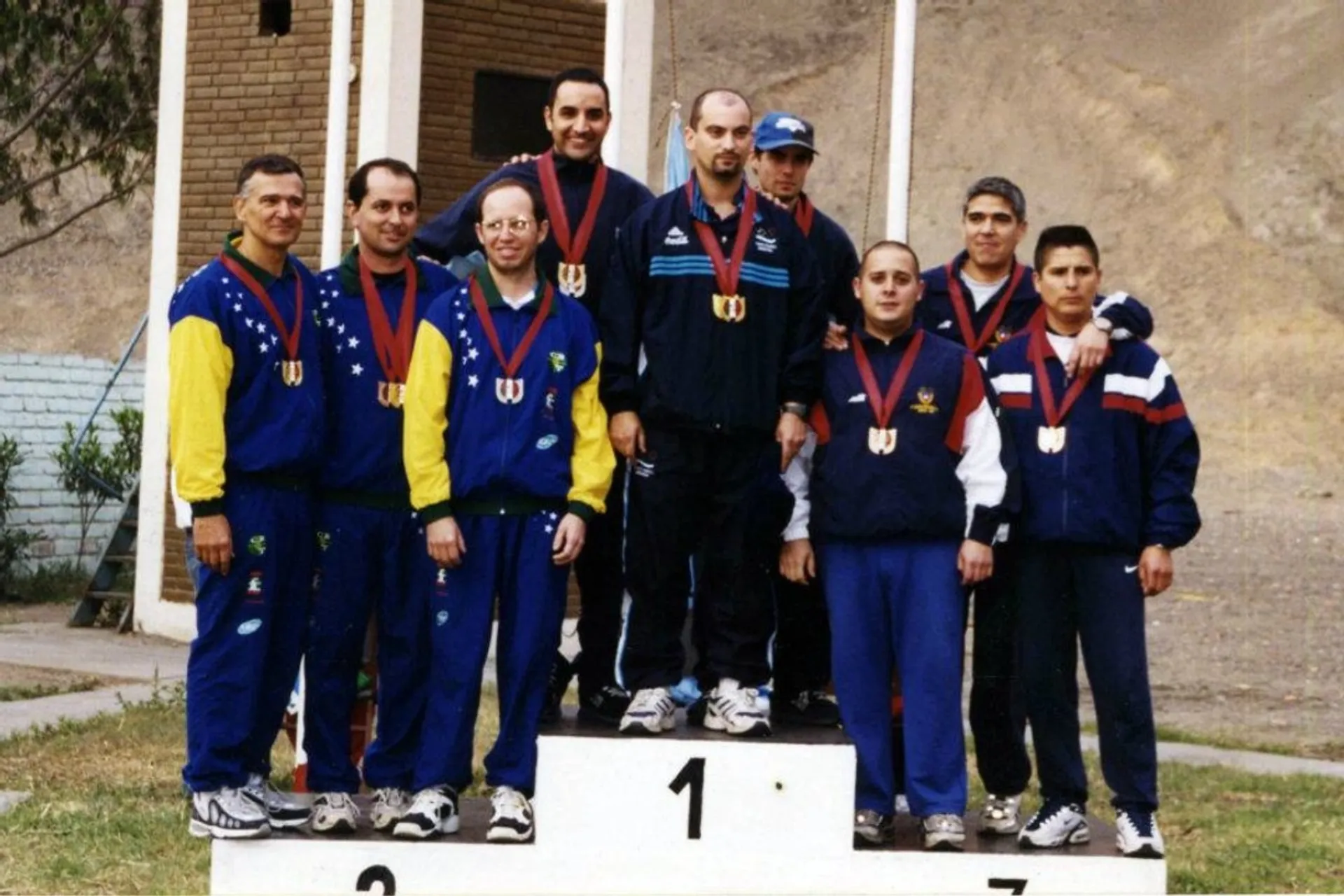 Podio Equipos Sudamericano Lima, 2000